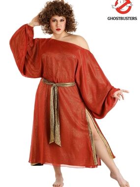 Ghostbusters Dana Barrett Zuul Gatekeeper Shimmer Dress Halloween Costume Large